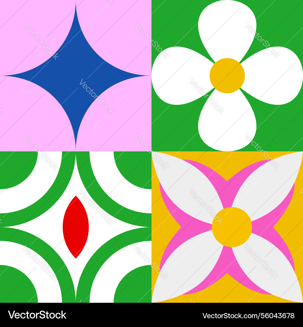 Geometric pattern background with colorful art Vector Image