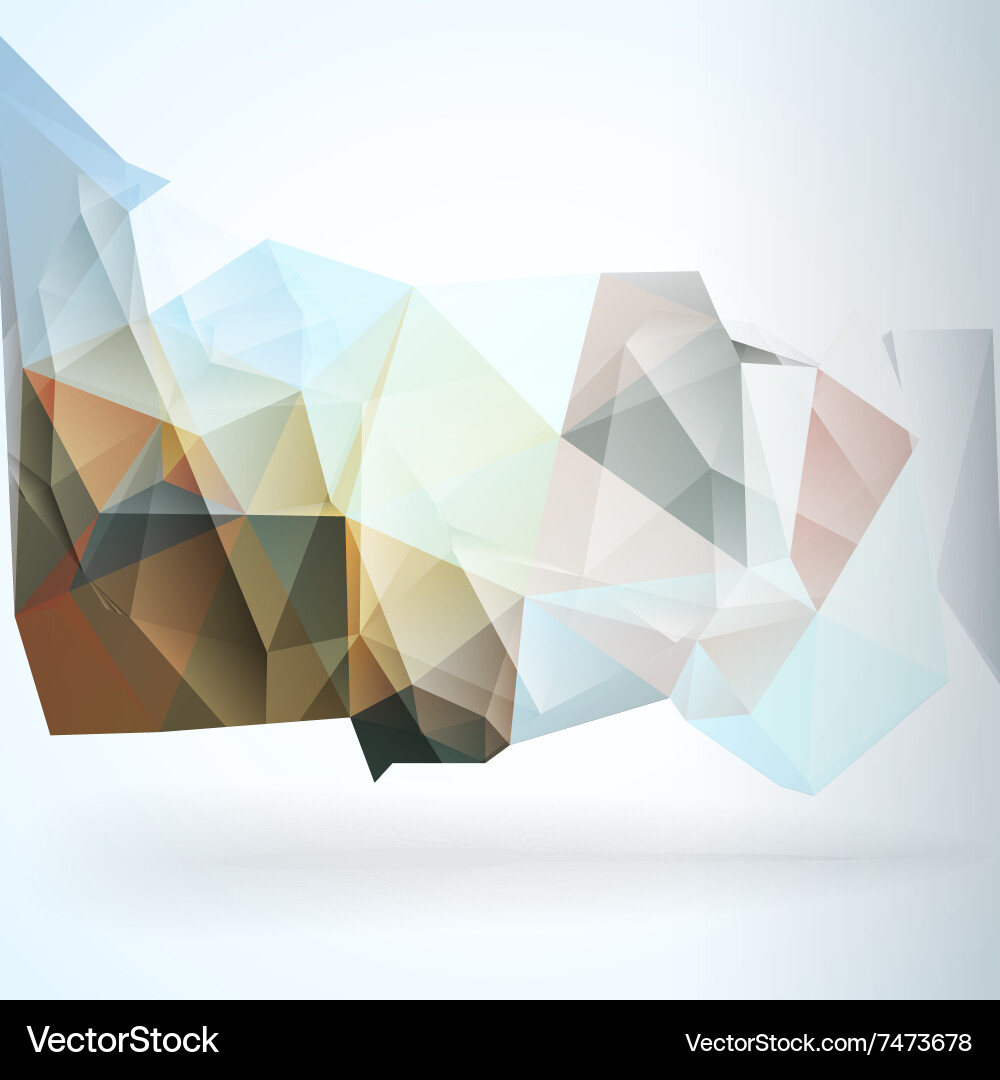 Geometric triangular abstract background vector image