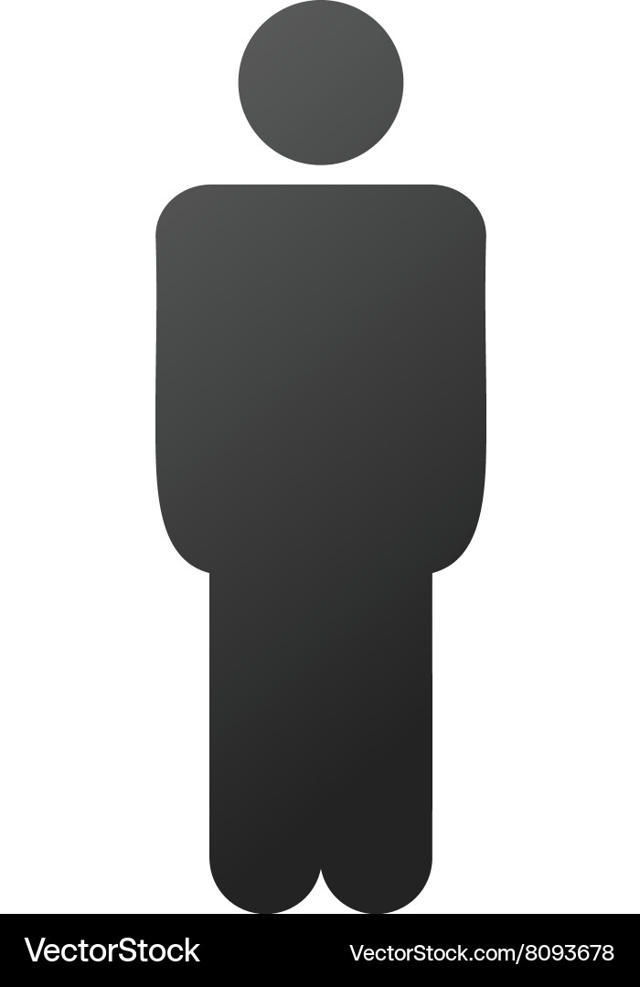 Man gradient icon vector image