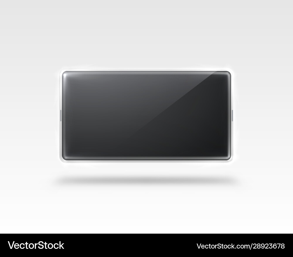 Phone with a black screen object electronics Phone with a black screen object electronics vector image
