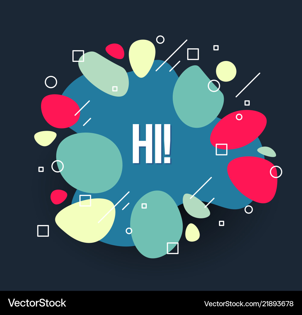 Set of abstract modern graphic elements dynamic Set of abstract modern graphic elements dynamic vector image