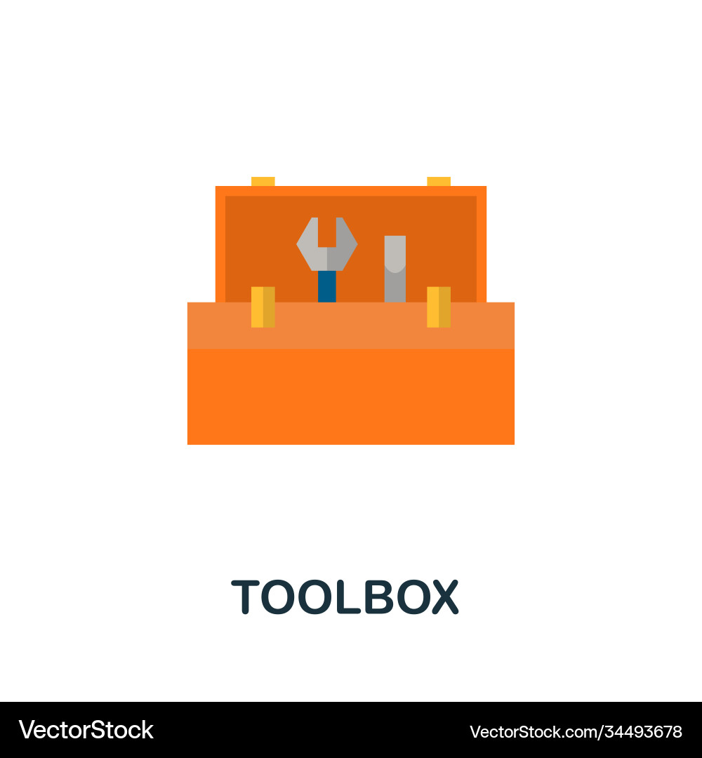 Toolbox icon simple element from construction Vector Image