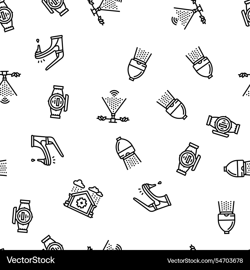 Water saving world drop planet seamless pattern Vector Image