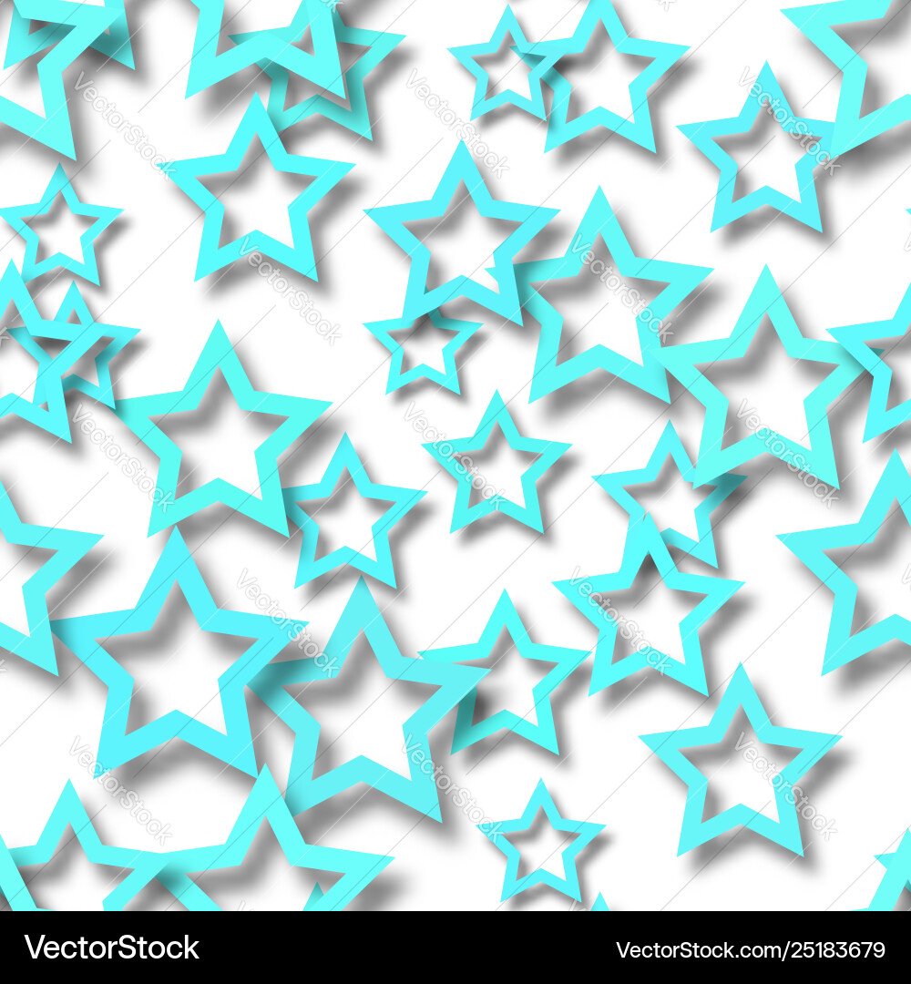 Abstract seamless pattern stars with shadows Abstract seamless pattern stars with shadows vector image