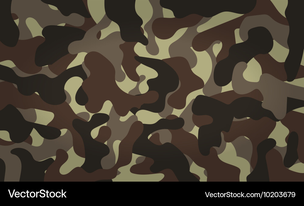 Army camouflage pattern khaki color vector image