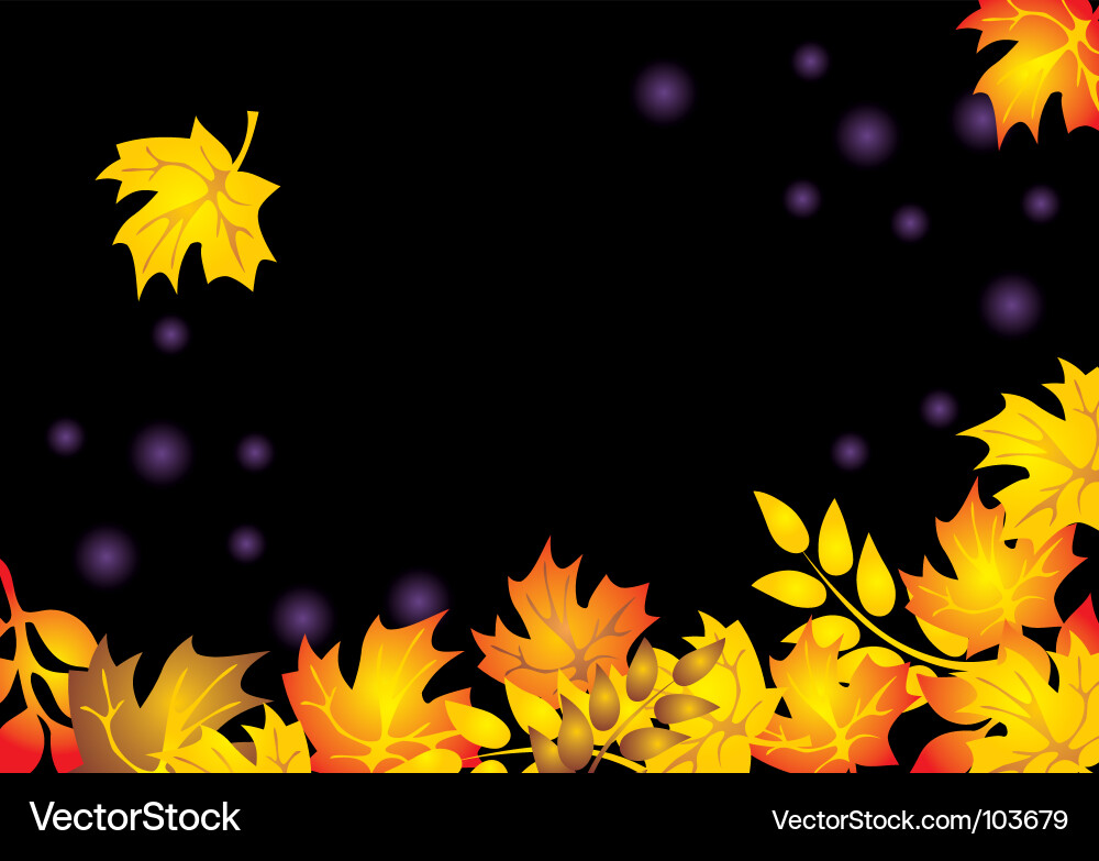 Autumn Leaf Abstract Background Vector Image