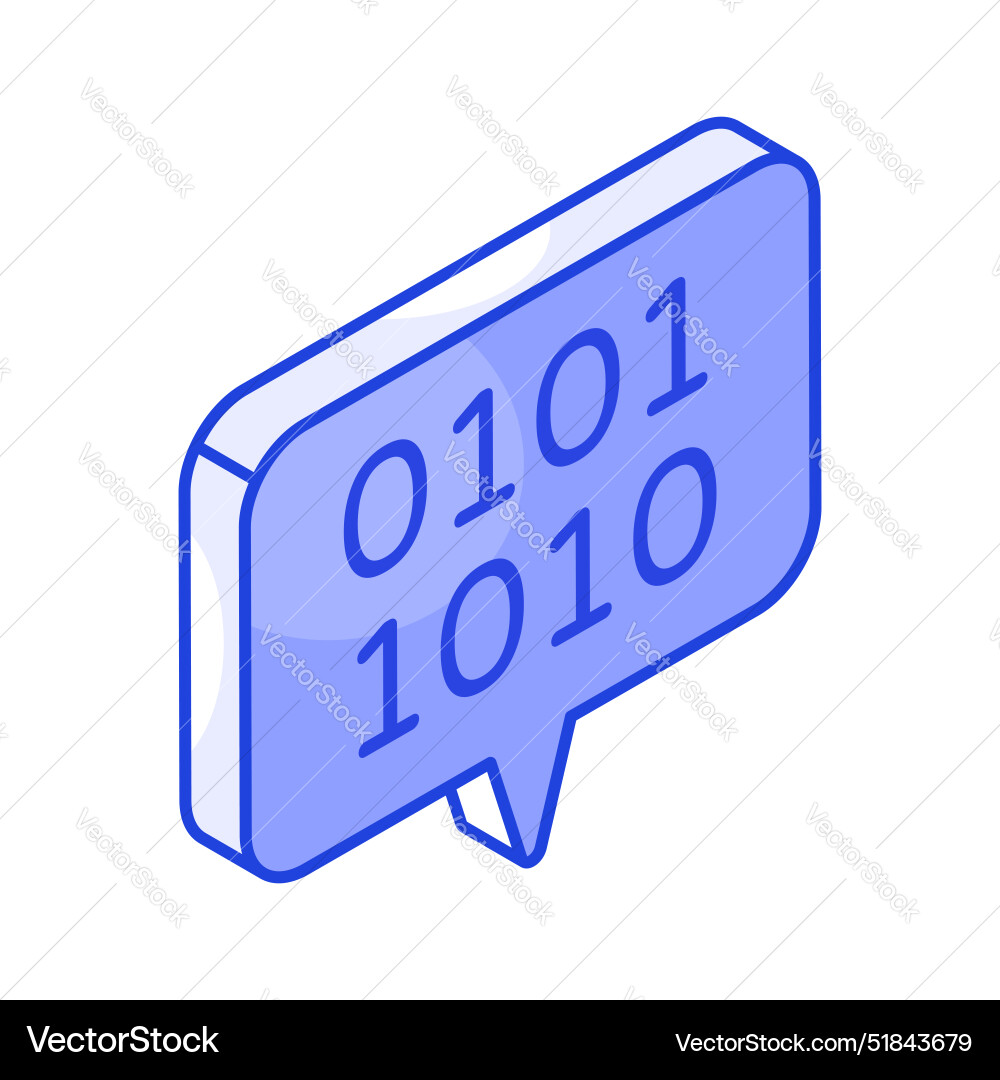 Binary message vector image