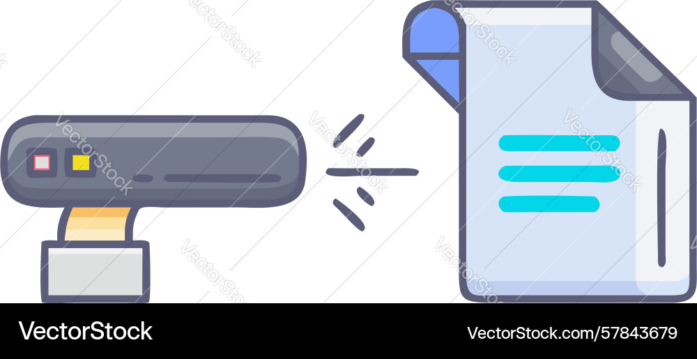 Digital file conversion document transformation Vector Image