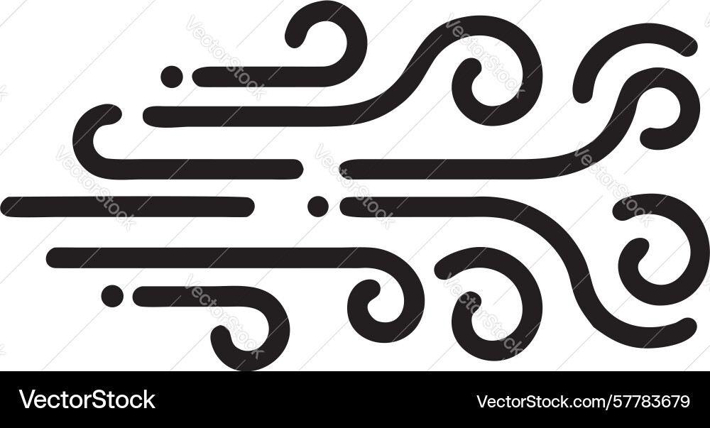 Energetic wind currents abstract patterns Vector Image