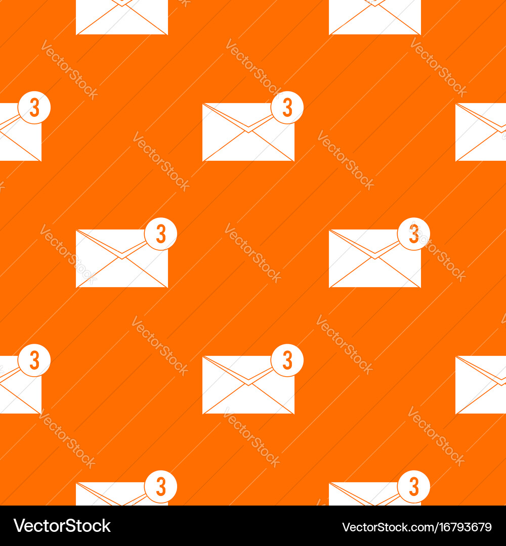 Envelope with three messages pattern seamless vector image