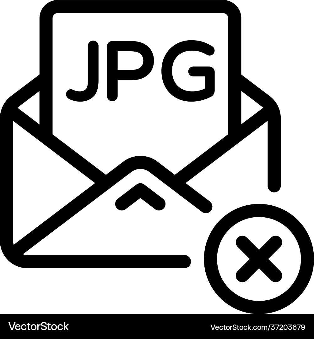 File format error Vector Image