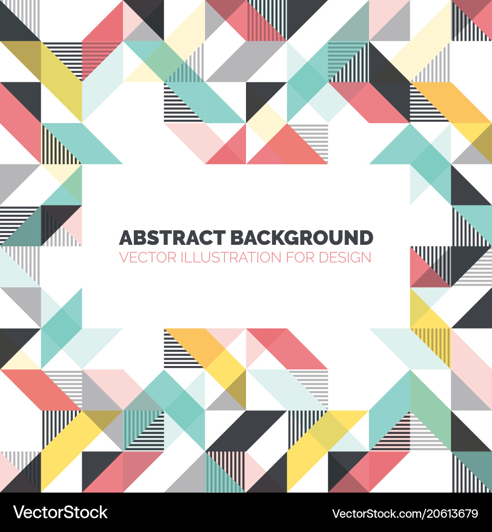 Geometric Triangles Pattern vector image