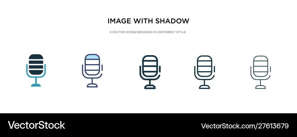 Image with shadow interface icon in different Image with shadow interface icon in different vector image