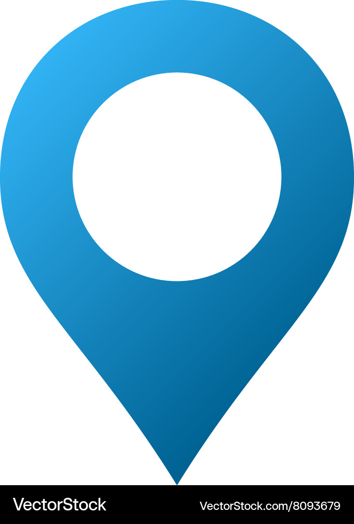 Map marker gradient icon Royalty Free Vector Image
