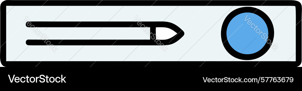 Minimalist slider control user interface icon vector image
