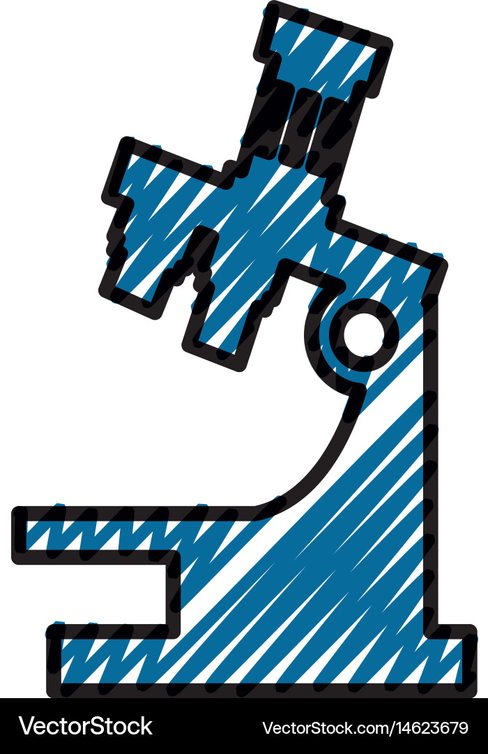 Miscroscope science tool Vector Image