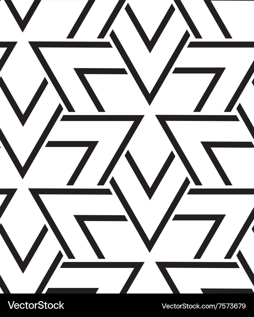 Modern Geometric Triangle Pattern vector image