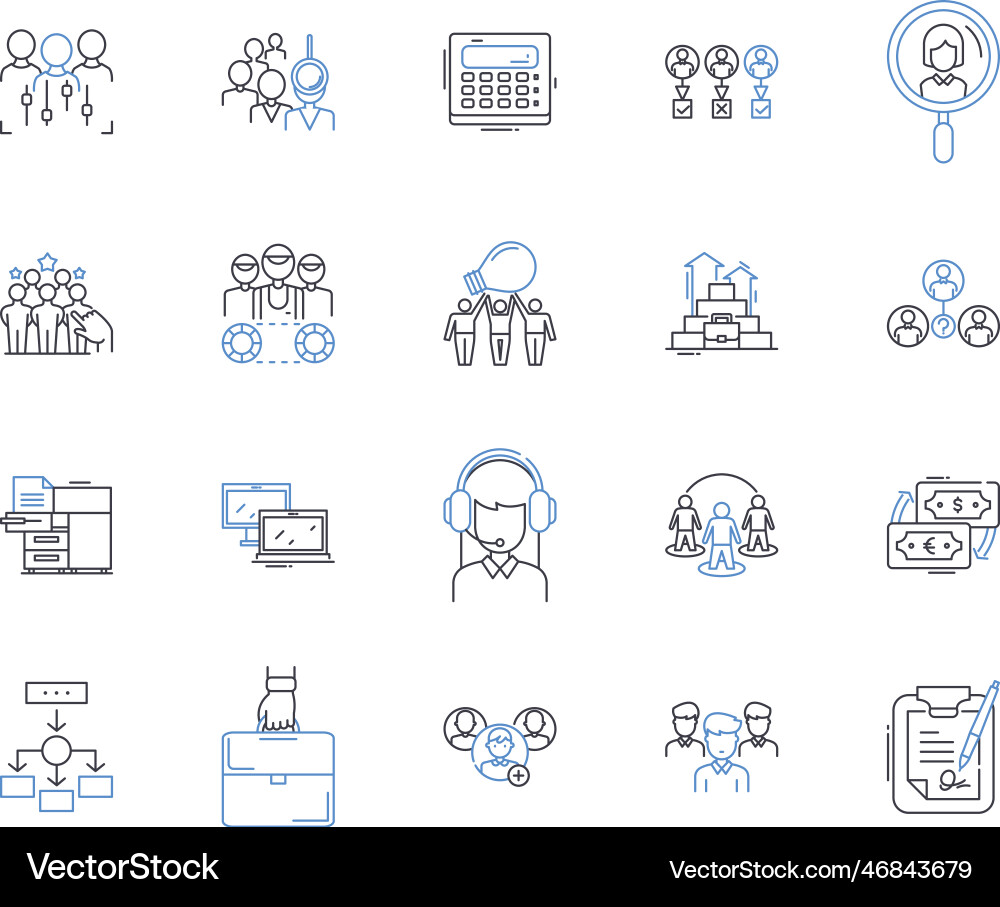 Open source line icons collection collaborative Open source line icons collection collaborative Vector Image
