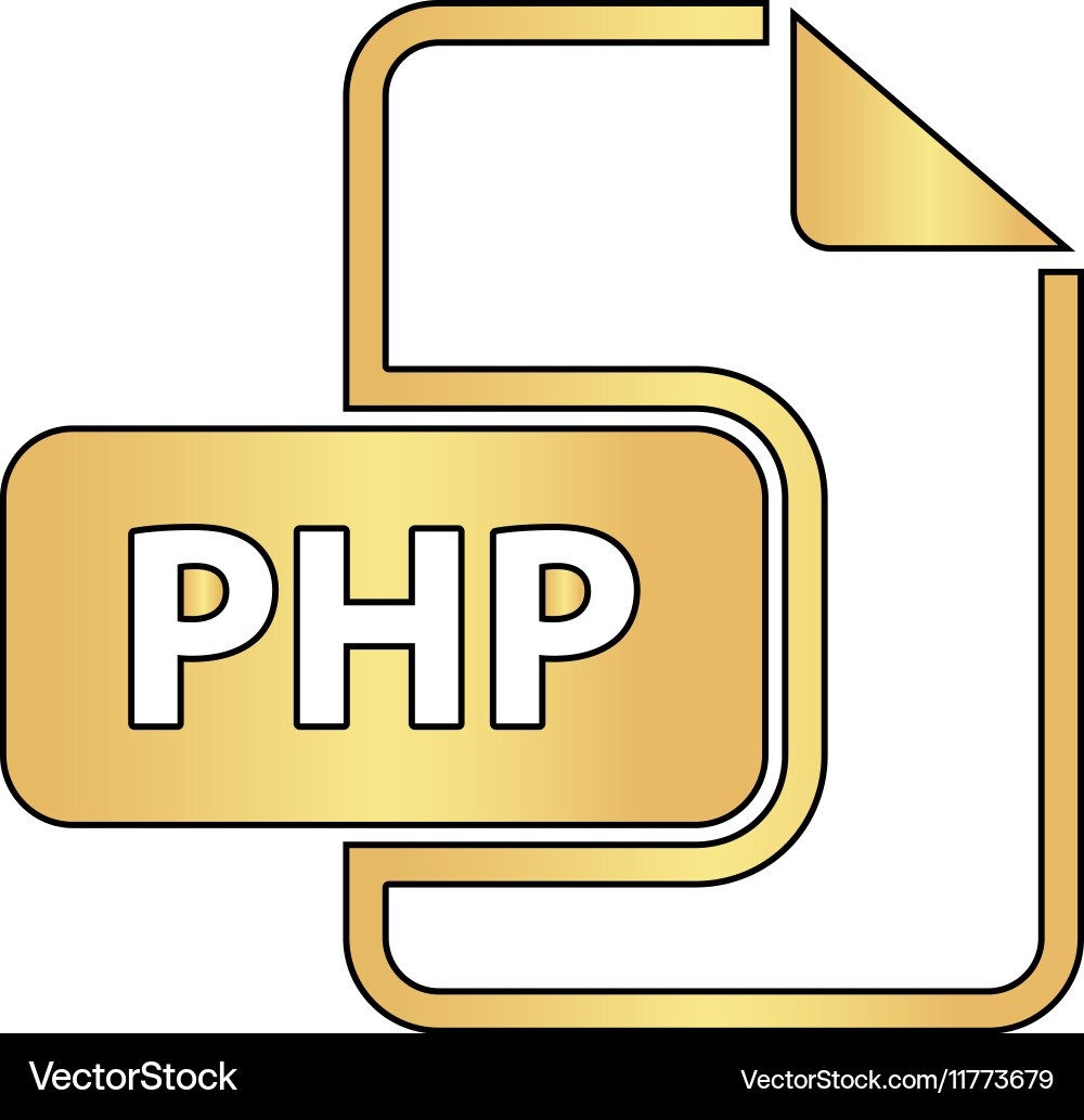Php computer symbol vector image