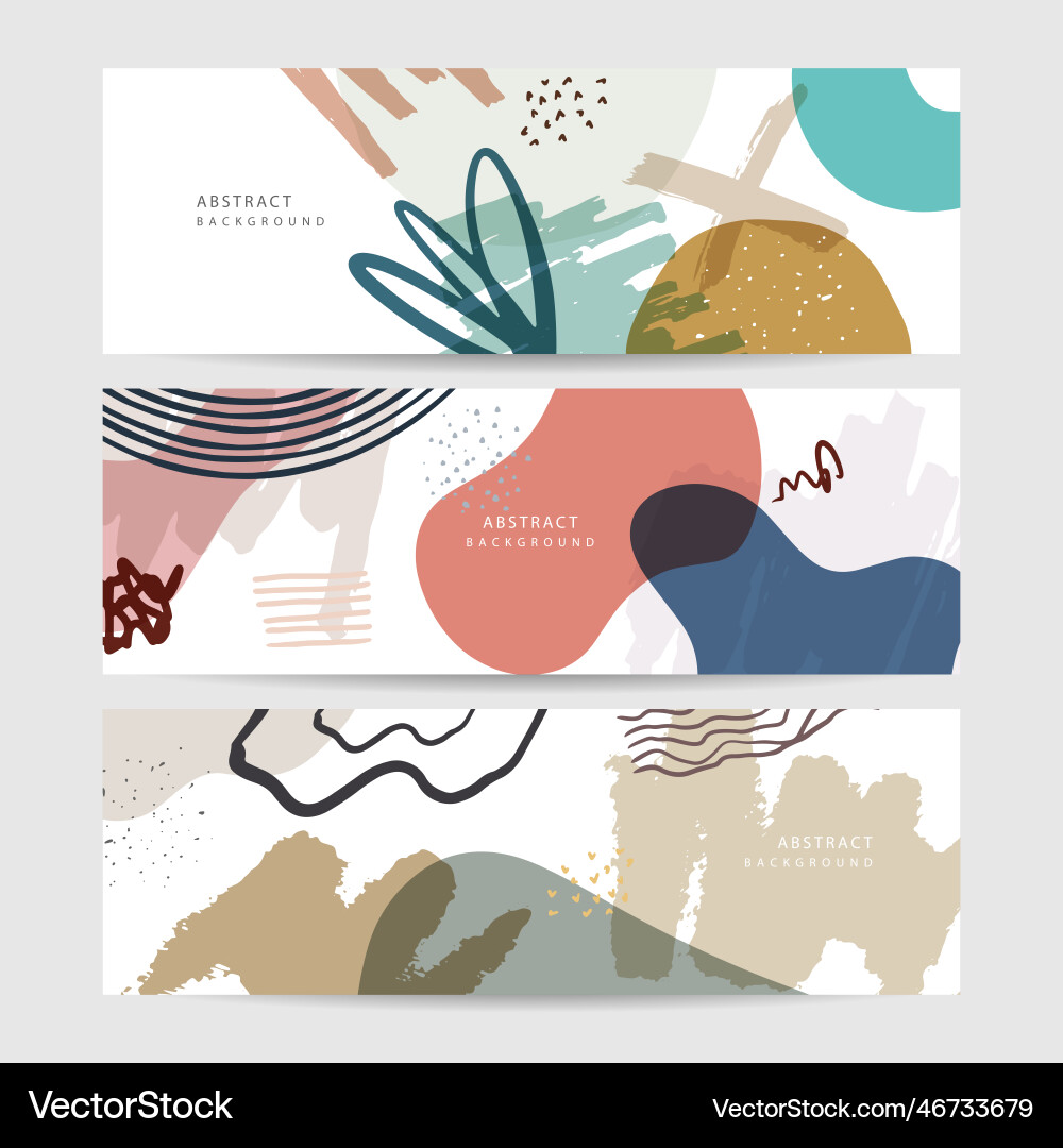 Set of beige earth tone boho floral hand drawn Set of beige earth tone boho floral hand drawn vector image