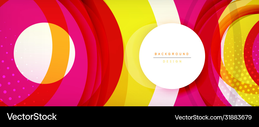 Trendy simple circle abstract background dynamic Trendy simple circle abstract background dynamic Vector Image
