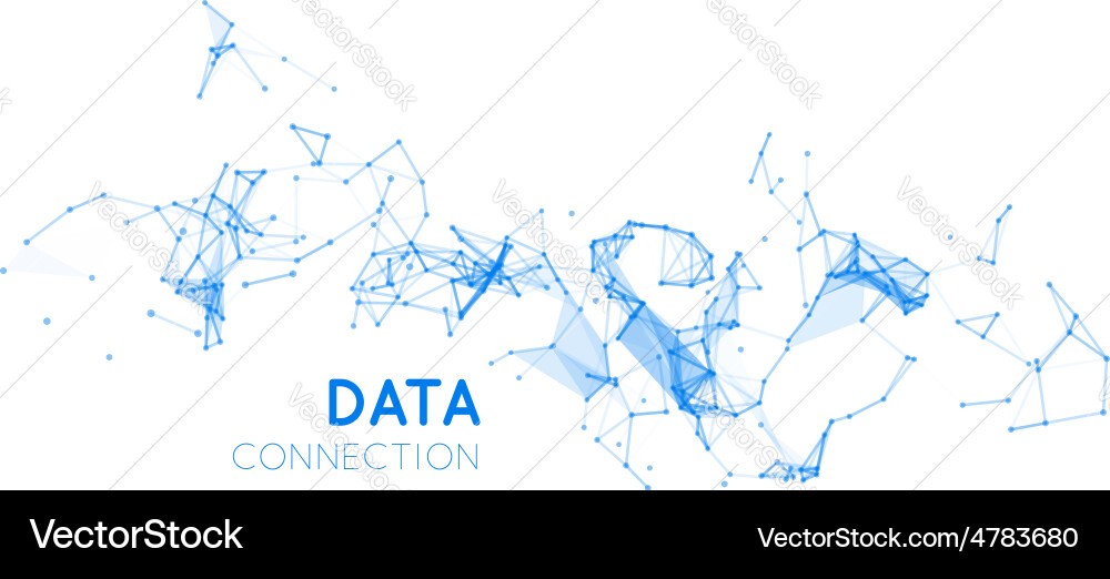 Abstract Network Data Connection vector image