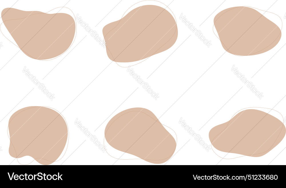 Blobs fluid liquid shapes symbol visual set Blobs fluid liquid shapes symbol visual set Vector Image