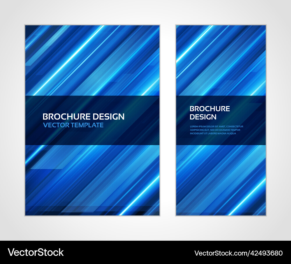 Blue illuminated diagonal stripes dynamic flow Blue illuminated diagonal stripes dynamic flow vector image