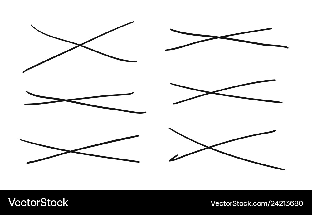 Hand drawn set of objects for design use black Hand drawn set of objects for design use black vector image