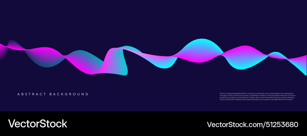 Modern color gradient flowing wave line Modern color gradient flowing wave line Vector Image