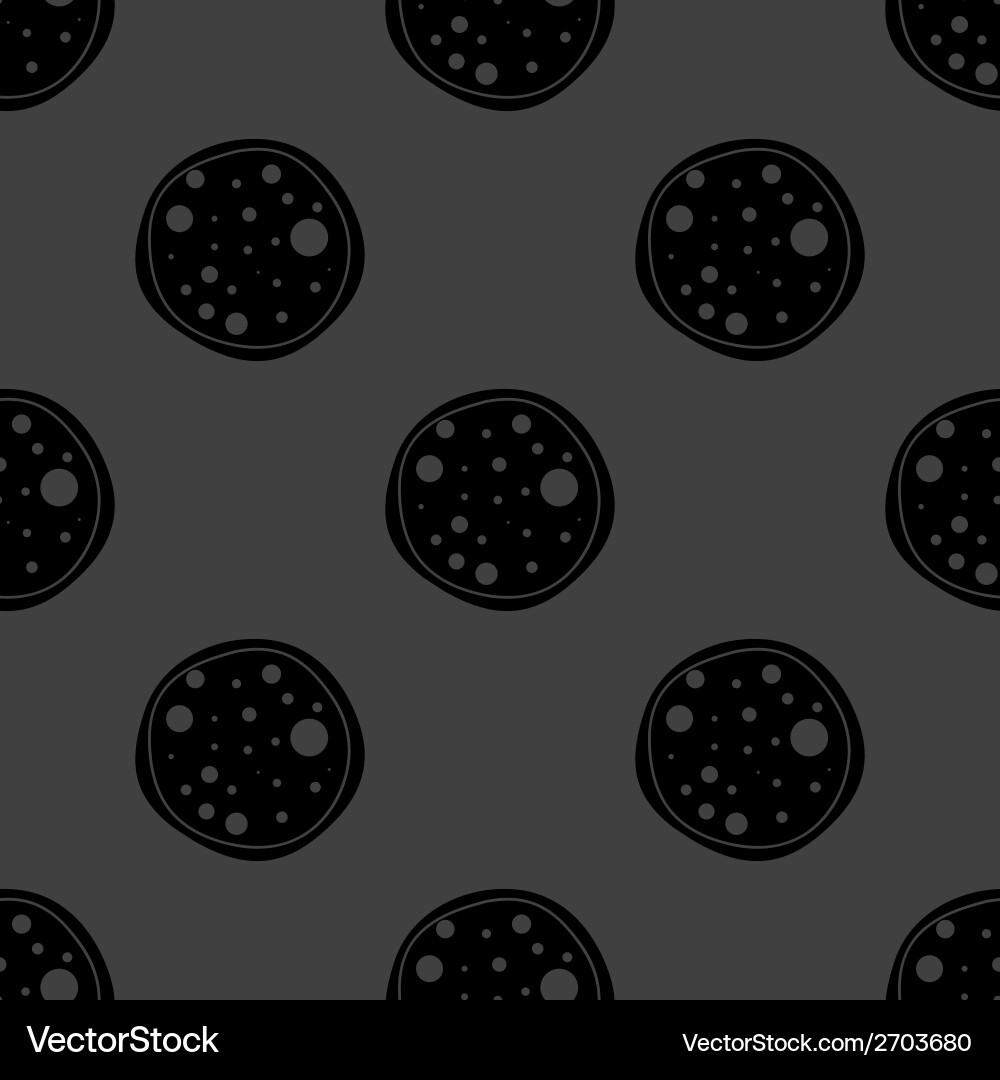 Pizza web icon flat design seamless gray pattern Vector Image
