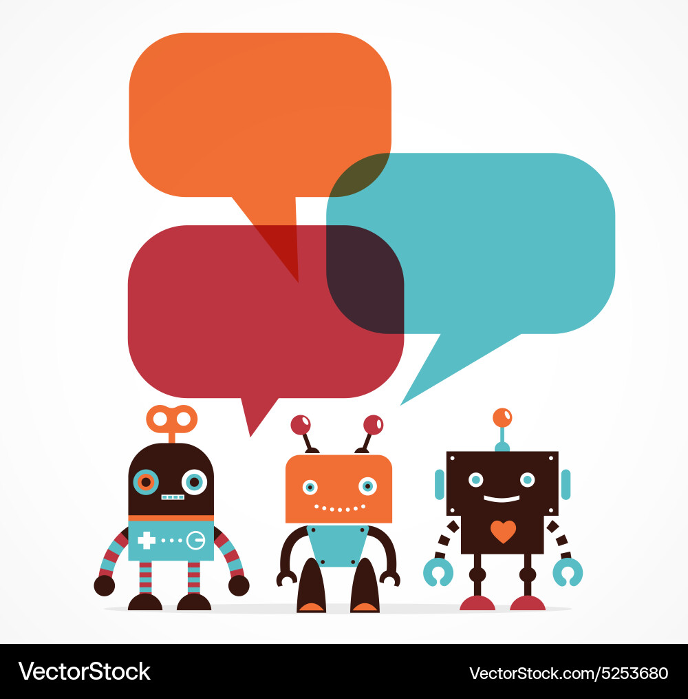 Robot Icons & Characters vector image