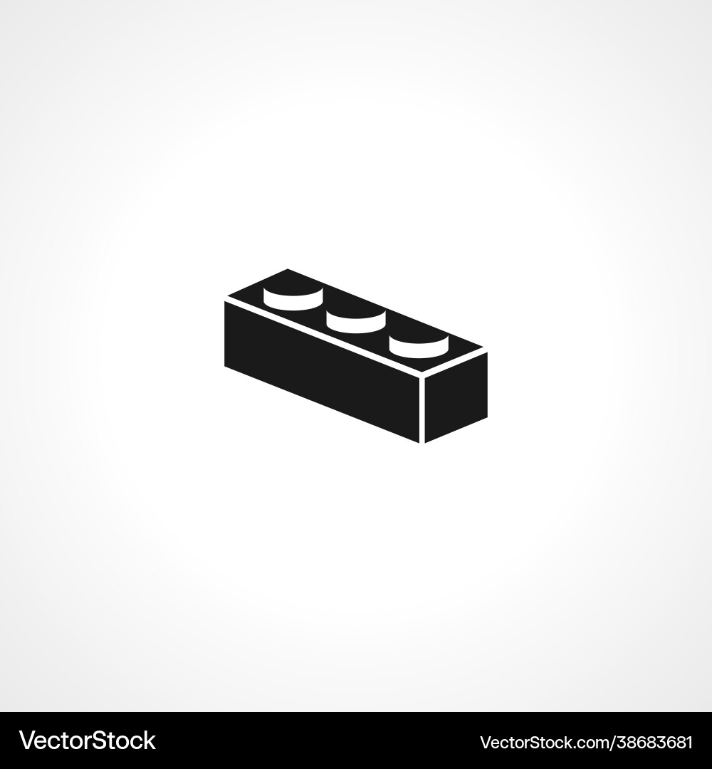 Building block icon simple Vector Image