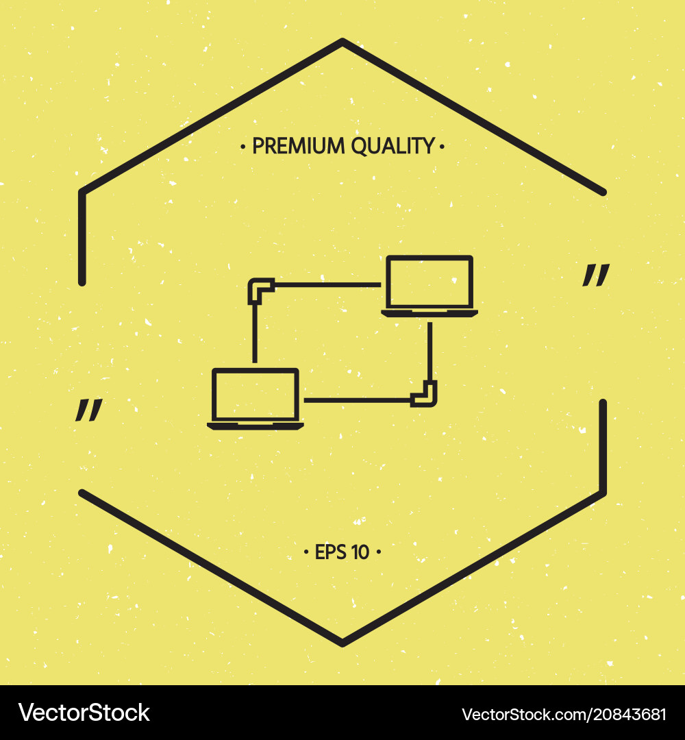 Computer network data exchange transfer concept Computer network data exchange transfer concept vector image