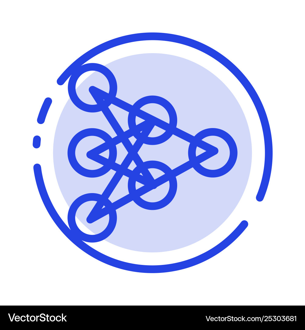 Deep algorithm data blue dotted line lernen Deep algorithm data blue dotted line lernen vektorbild