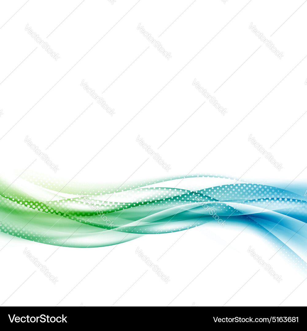 Fluid Wave Motion Abstract Vector Image