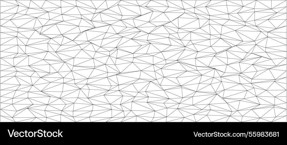 Geometric pattern of abstract triangles and lines vector image