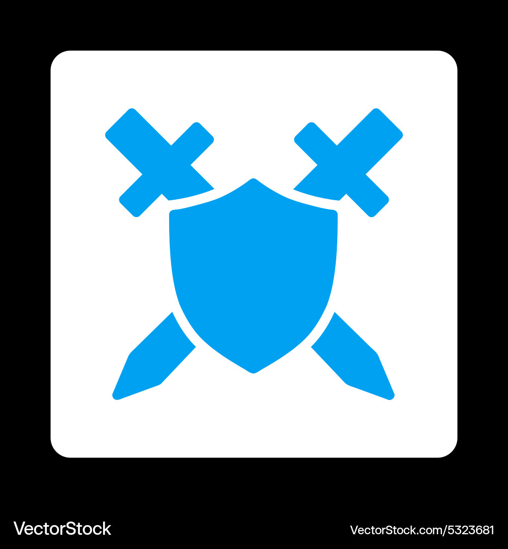 Guard icon from commerce buttons overcolor set vector image