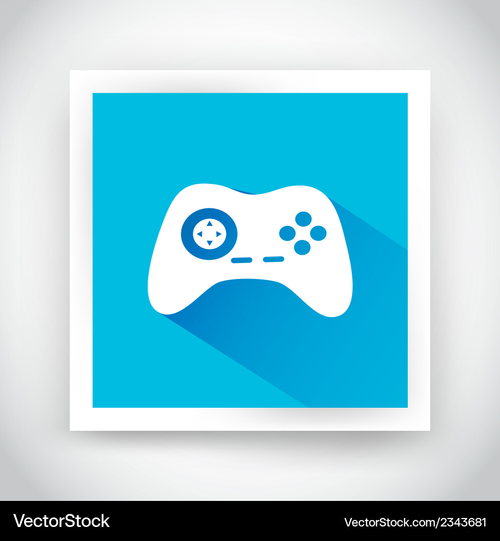 Icon of joystick for web and mobile applications vector image
