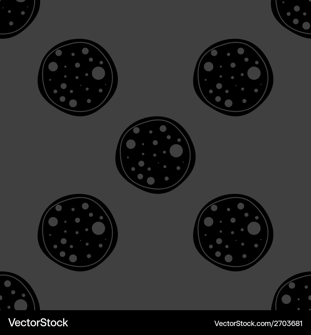 Pizza web icon flat design seamless gray pattern Vector Image