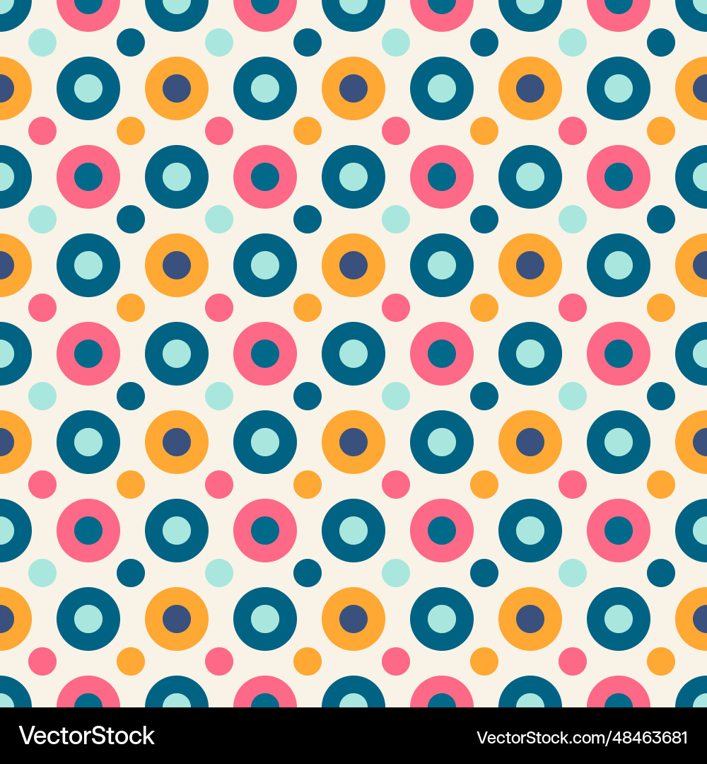 Seamless pattern circle geometric shape design Seamless pattern circle geometric shape design Vector Image