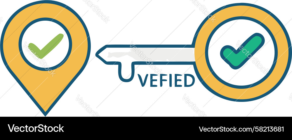 Secure Location Key Icon Vector Image