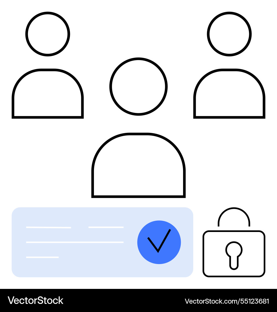 User authentication and access control User authentication and access control vector image