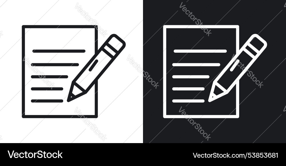 Writing icon set Writing icon set vector image