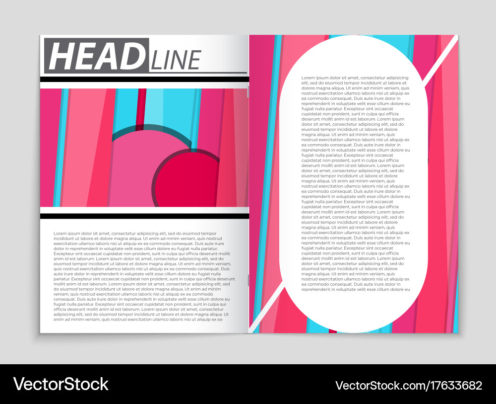 Abstract layout background set for art vector image