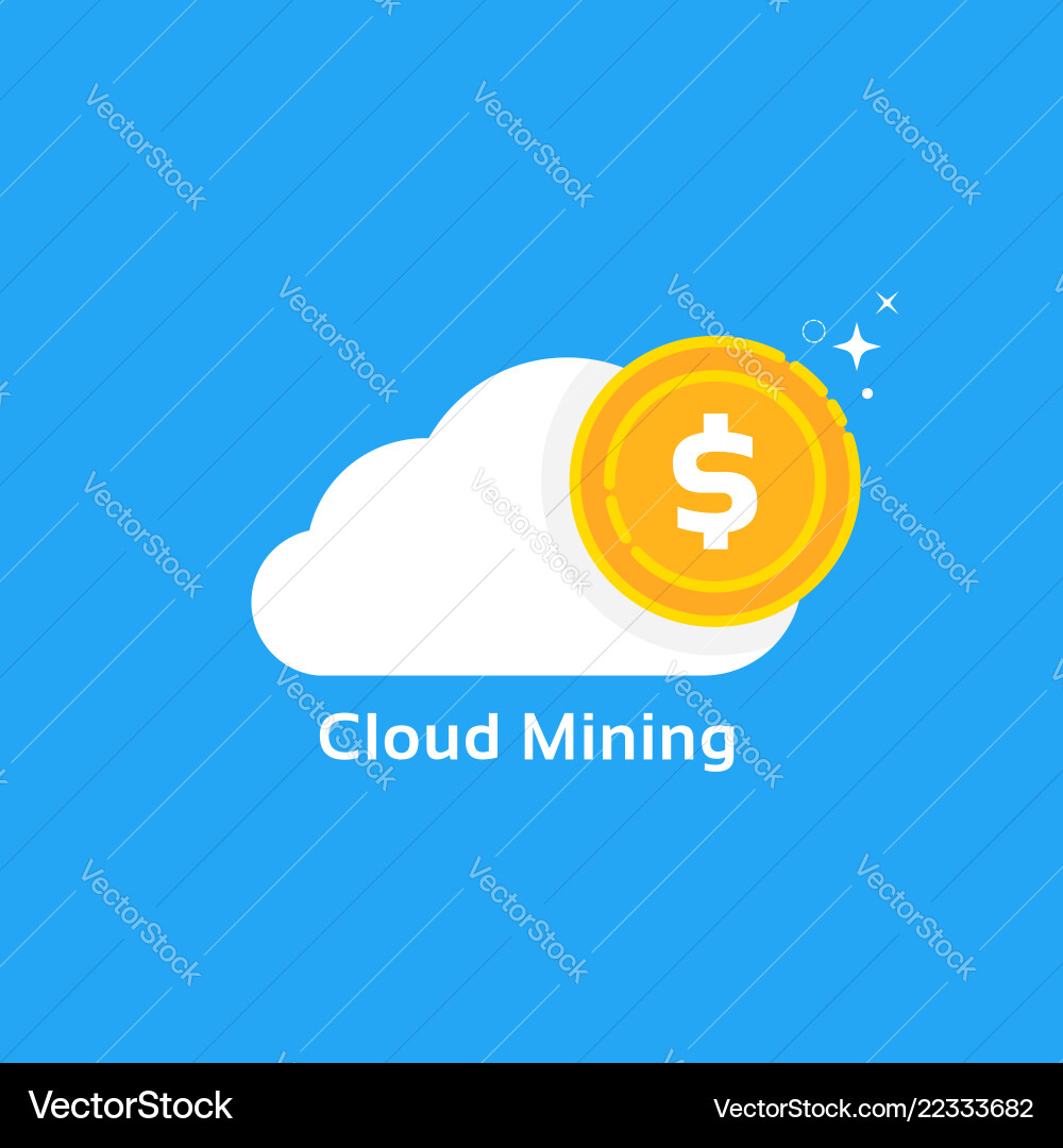 Cloud Mining Logo - Cryptocurrency – Royalty-Free Vector | VectorStock