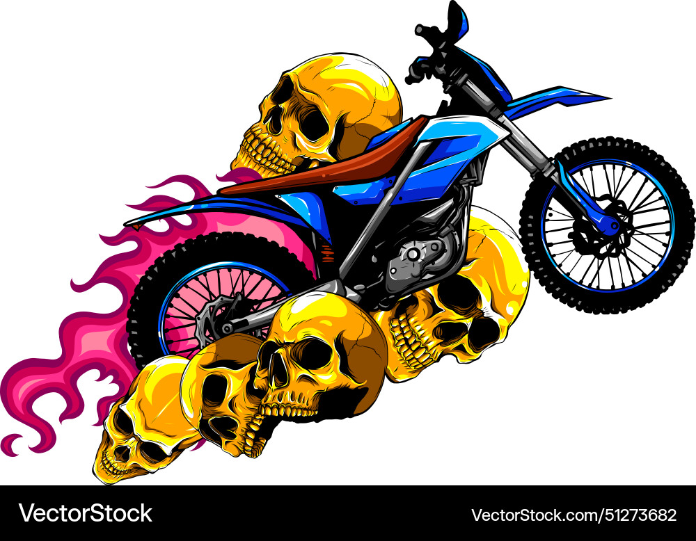 Motocross dirt rider Royalty Free Vector Image
