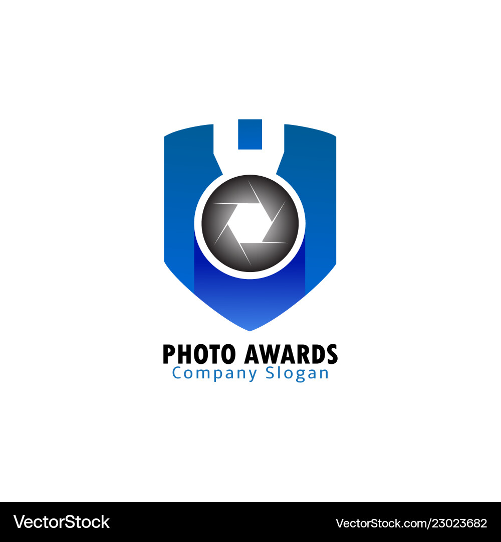 Photo awards logo Vector Image