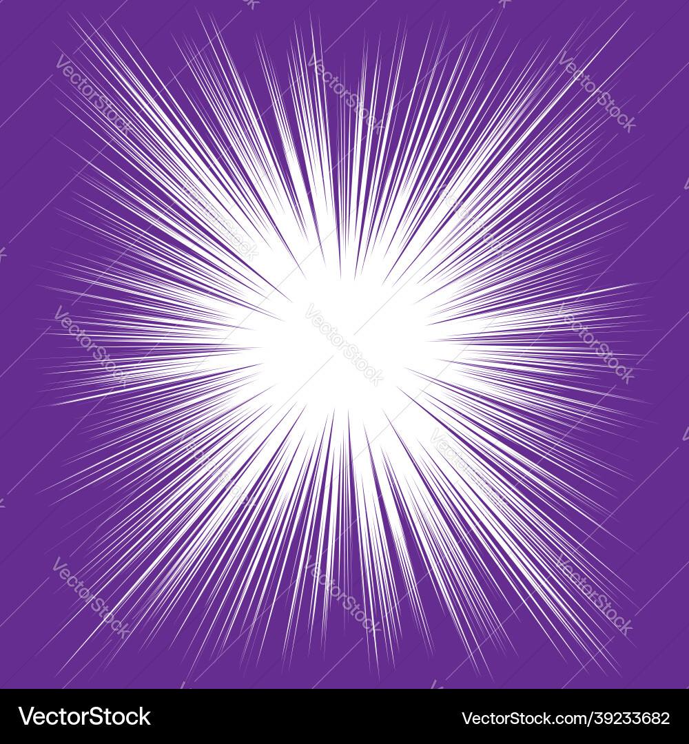 Radial radiating dynamic rays beams lines Vector Image