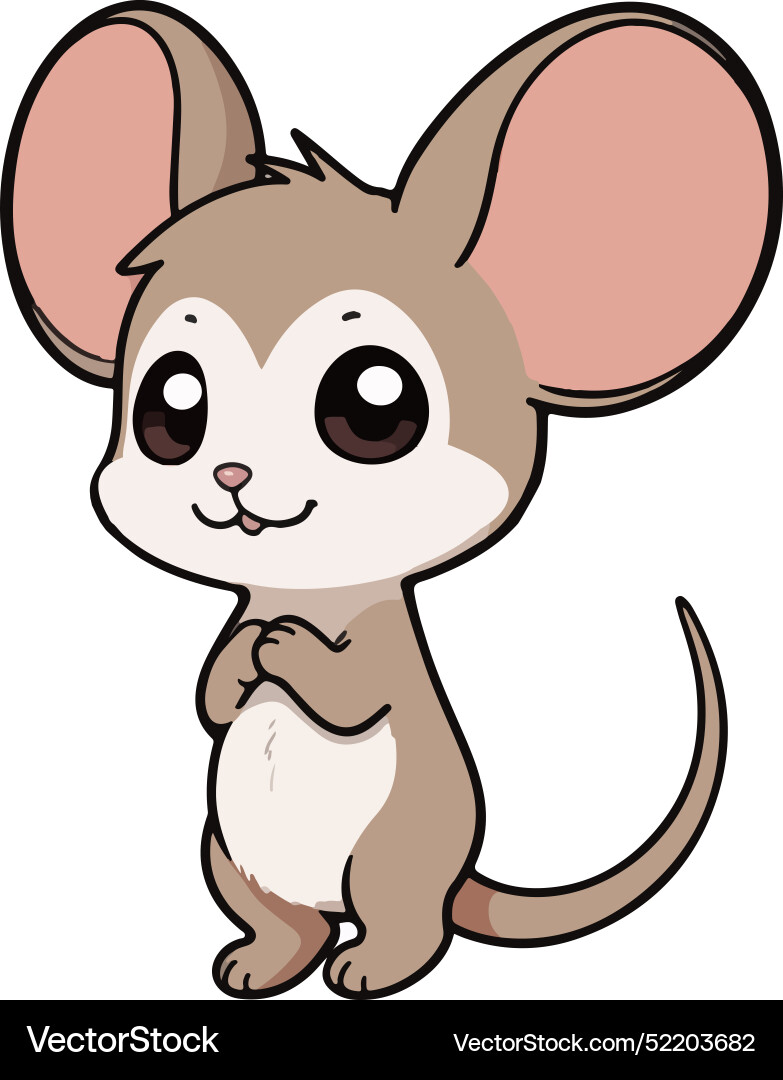 Simple image of a mouse Vector Image
